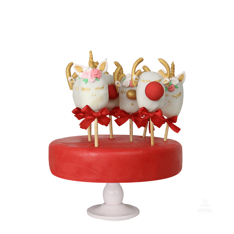 Christmas cake pops, con forma de reno, docena