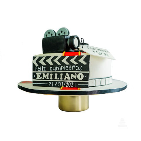 Pastel de Cámara y Claqueta - Camera and Clapperboard Cake