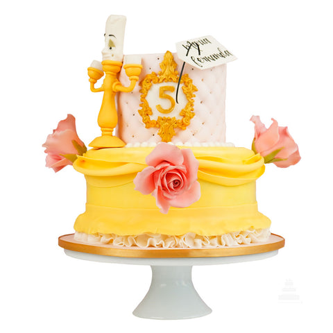 Pastel Lumiere y Rosas– Lumiere and Roses Cake