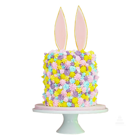 Pastel con Orejas del Conejo Pascua - Cake with Easter Bunny Ears