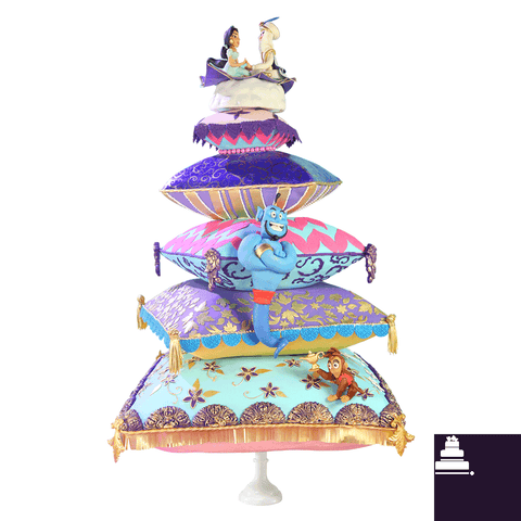 Aladdín Cake, pastel decorado de aladdin