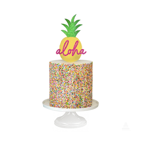 Aloha Pineapple, alegre pastel con temática hawaiana