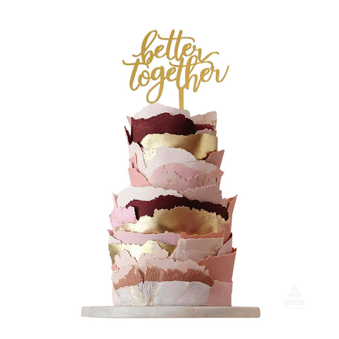 Better together - Pastel de boda moderno