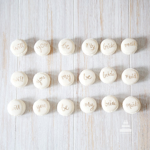 Bride Maid macarons