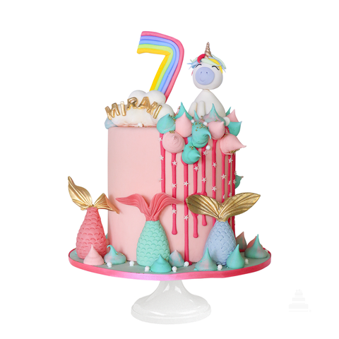 My Unicorn Drip Cake, pastel de unicornio