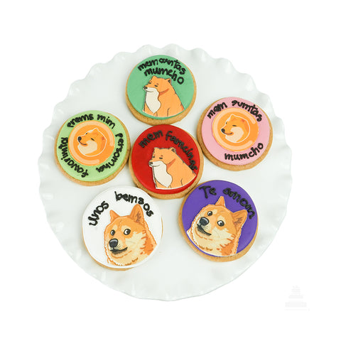 Balltze dog meme cookies, Galletas de meme del perro Balltze para regalar