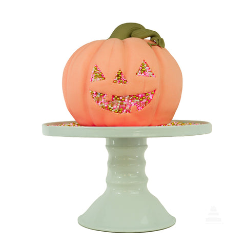 Trick or sweet pumpkin, pastel decorado de calabaza halloween