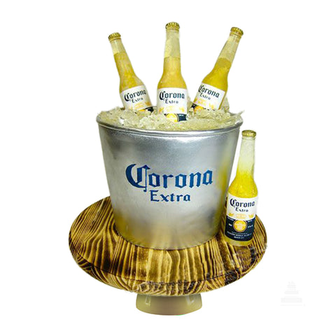 Fresh bucket cake, pastel de Corona