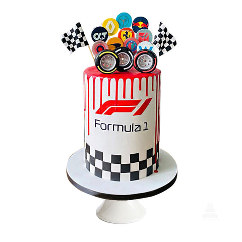 F1 Best race, Pastel decorado para fans de la fórmula 1