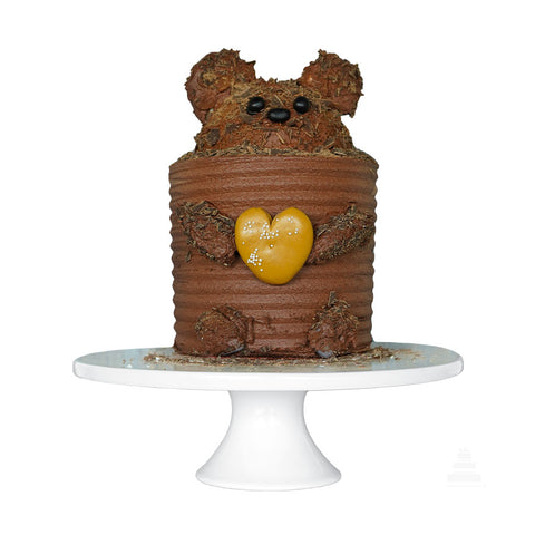 Lovely Bear Cake - Pastel decorado de osito