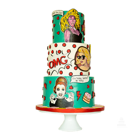 RuPaul's Drag Cake, pastel decorado