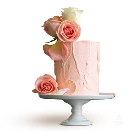 Salmon roses & buttercream, pastel aesthetic decorado con rosas naturales