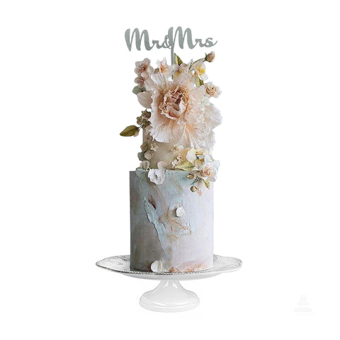 Pastel para boda, Vintage Wedding con monograma Mr & Mrs