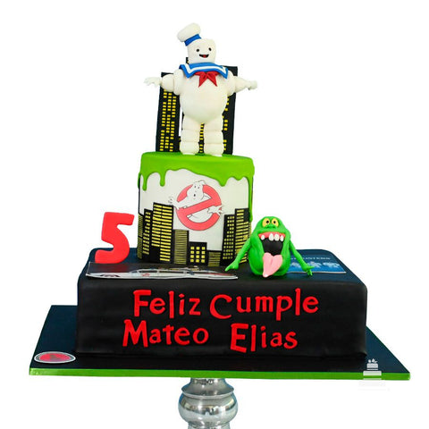 Pastel Cazafantasmas en Nueva York - Ghostbusters in New York Cake