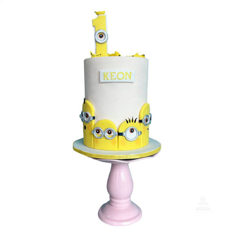 Pastel Minions y Bananas - Bananas and Minions Cake