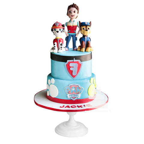 Paw on Cake, pastel decorado con los personajes