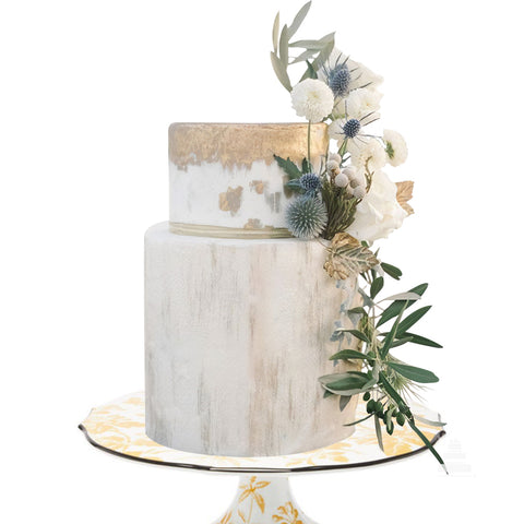 Golden rustic cake - Pastel rústico dorado