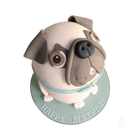 Chocolate Breakable Pug, chocolate con forma de perro