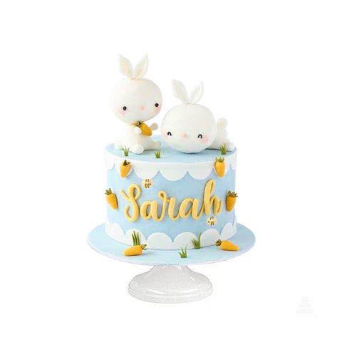 Sarah Bunnies, Pastel con tiernos conejitos y zanahorias