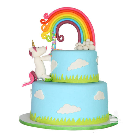 Rainbow Unicorn, pastel de unicornio con arcoíris