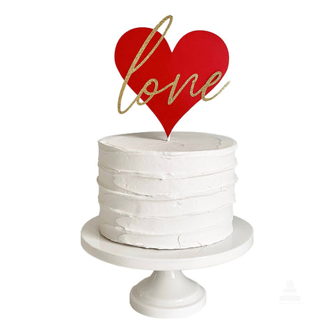 White Love Buttercream, pastel del amor cubierto de crema