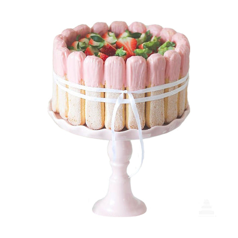 Lady fingers & strawberries - Pastel con soletas y fresas naturales