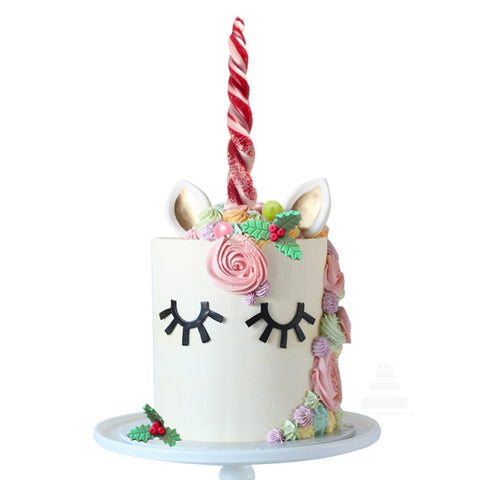 Xmas Unicorn, pastel de unicornio navideño