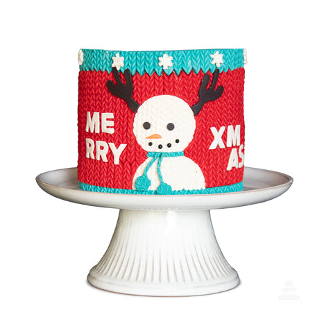 Snowman Ugly Sweater, pastel de sweater navideño