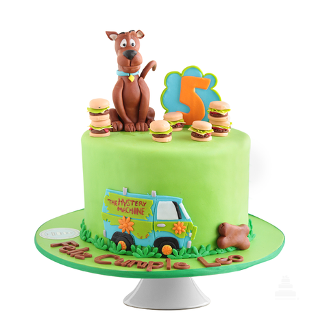 Pastel decorado de fondant de Scooby Doo