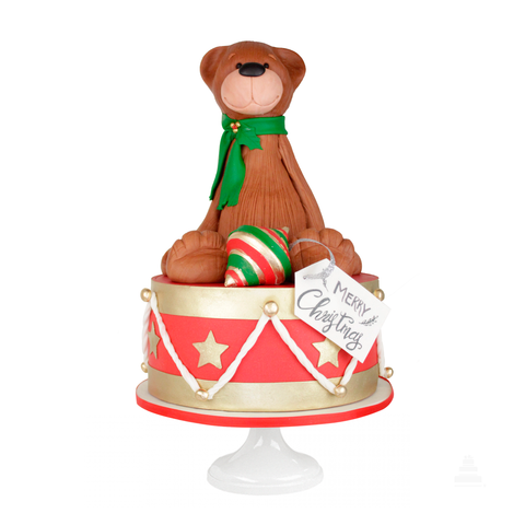 Xmas Teddy, pastel decorado para navidad