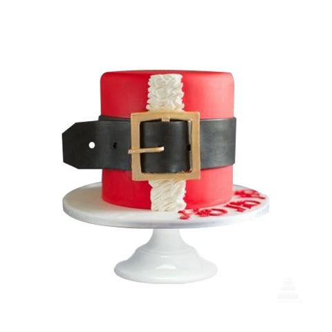 Santa belt, pastel navideño