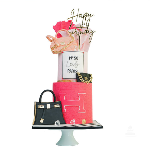 Luxury Bags Cake, pastel bolsas de lujo